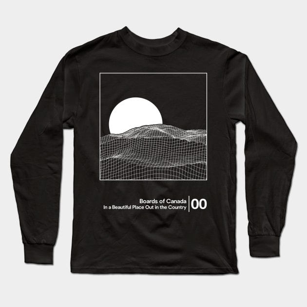 In a Beautiful Place Out in the Country - BOC / Minimal Style Graphic Artwork Long Sleeve T-Shirt by saudade